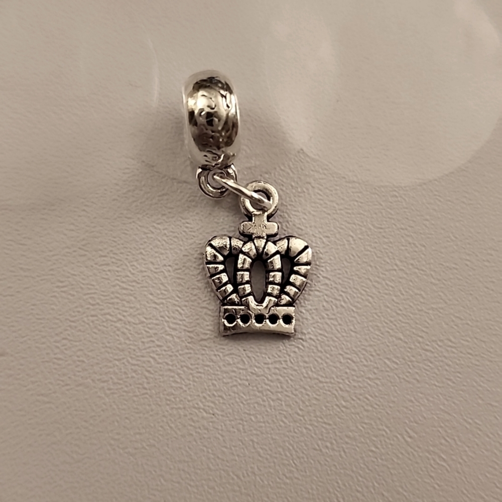 Fashionista Crown  Charm Will FIT Pandora and other European Systems